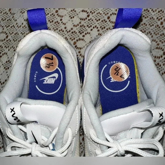 Nike Air Max Interlock Lite White Lapis Sneakers - Size 7.5 - Picture 6 of 7